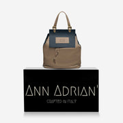 Ann Adrian' Denim Backpack Purse