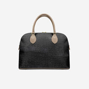 Ann Adrian' Black Croc Luxury Handbag