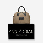 Ann Adrian' [LIMITED EDITION]Luxury Cream Croc Handbag