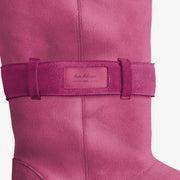 (Limited Edition) Pink Belted Mid-Calf Mouton